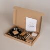 hiep hiep hoera Brievenbus cadeau - thee, geurblokje, schaaltje & minirasp