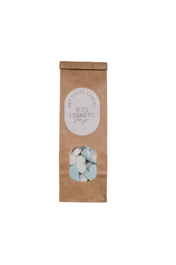 snoep - geboorte hartjes jongen snoep - geboorte hartjes jongen