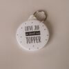 Sleutelhanger - lieve juf je bent een topper Sleutelhanger - lieve juf je bent een topper