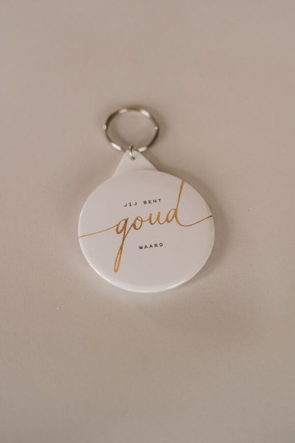 Sleutelhanger – Jij bent goud waard Sleutelhanger - Jij bent goud waard