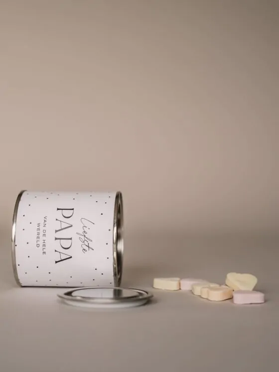 liefste papa van de hele wereld snoep blikje cadeau