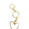 Sleutelhanger hart wit
