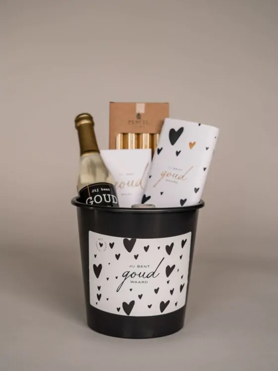 jij bent goud waard cadeau emmer - gevuld