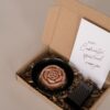 Een cadeautje speciaal voor jou - schaaltje, amberblokje roos en rasp