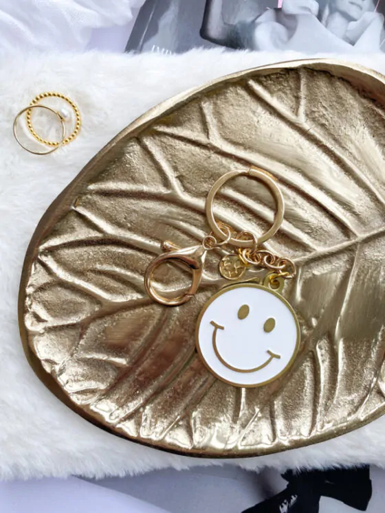 sleutelhanger smile wit