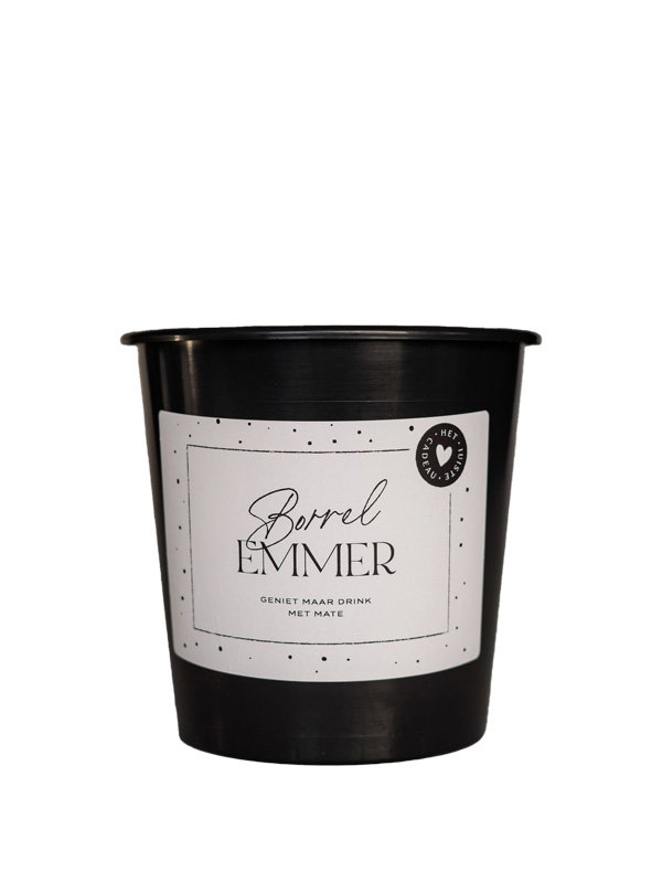borrel emmer cadeau groot Cadeau emmer leeg - 5 Liter - Borrel emmer