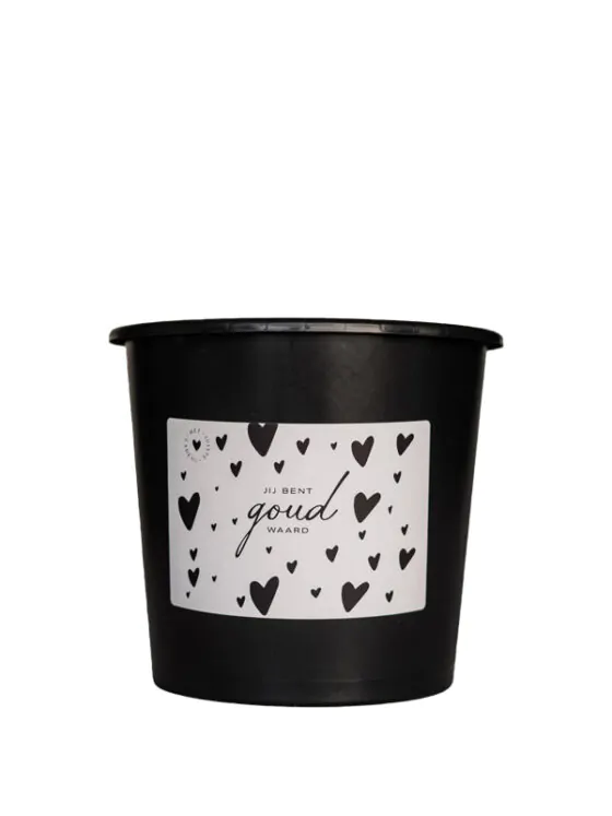 jij bent goud waard emmer klein Cadeau emmer leeg - 3 Liter - Jij bent goud waard