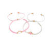 armbandjes roze en wit met een hartje armbandjes roze en wit met een hartje