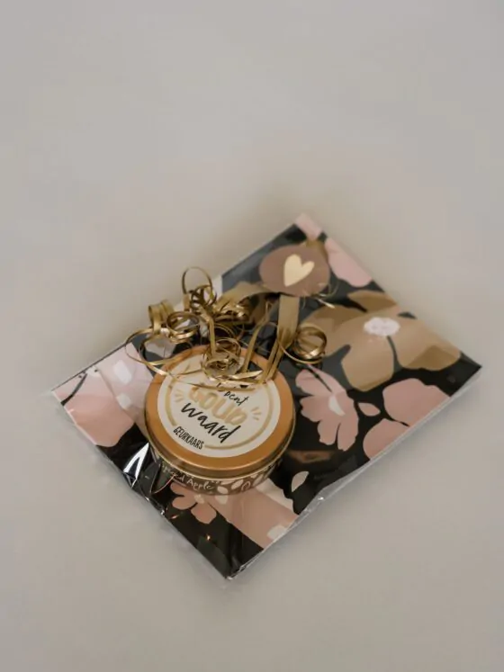 jij bent goud waard geurkaars, cadeau