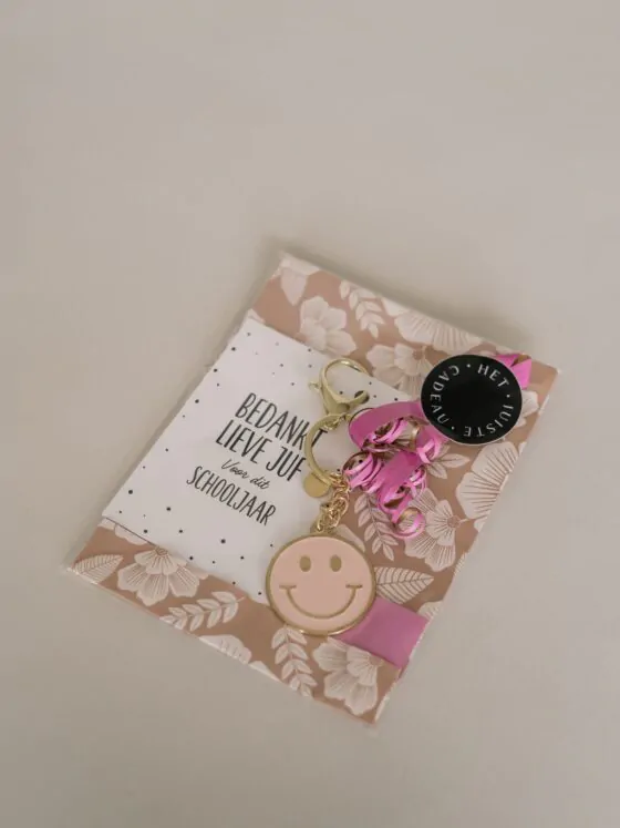 Bedankt lieve juf voor dit schooljaar -sleutelhanger