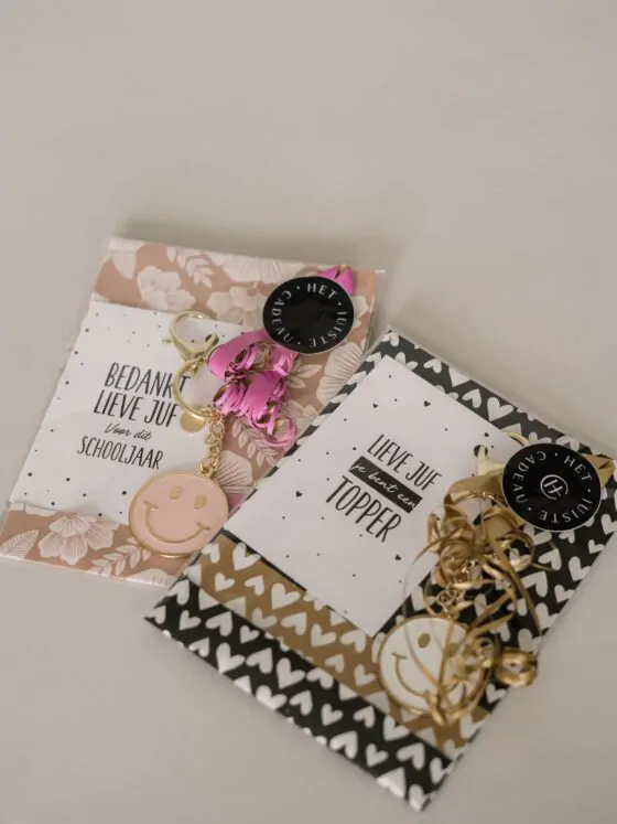 Lieve juf je bent een topper -sleutelhanger