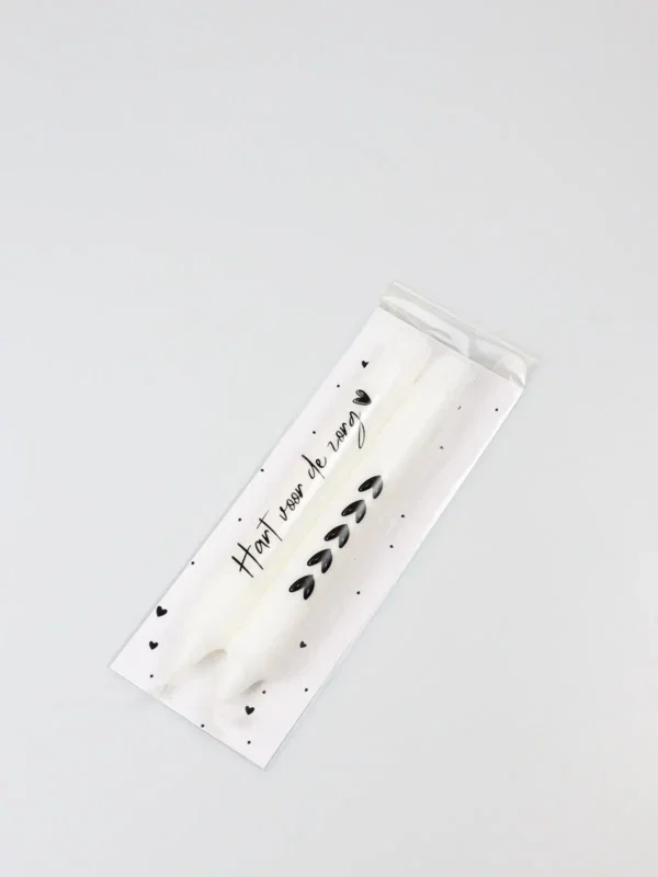 Cadeautje kaarsen - Hart voor de zorg & hartjes Cadeautje kaarsen - Hart voor de zorg & hartjes