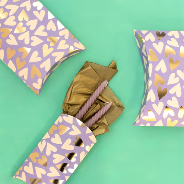 Cadeaudoosje - Medium - Hearts Lila Cadeaudoosje - Medium - Hearts Lila
