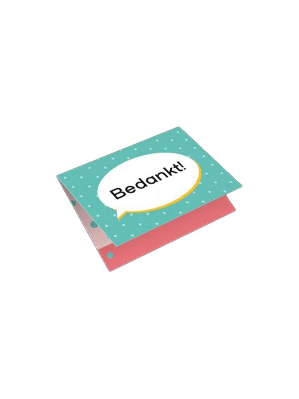Cadeaubon - Bedankt keuze cadeaukaart