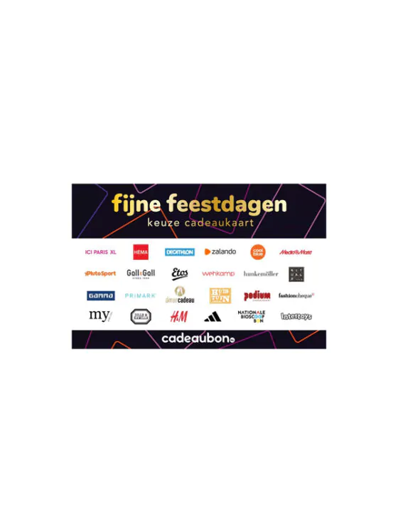 Cadeaubon - Fijne feestdagen keuze cadeaukaart
