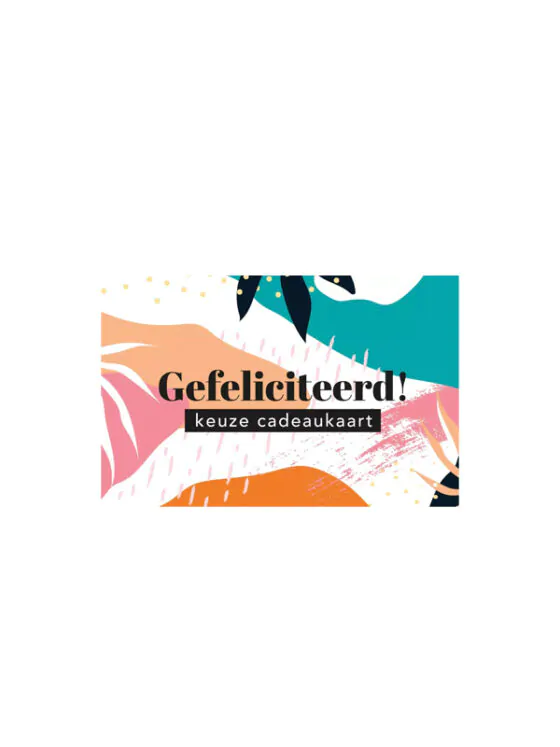 Cadeaubon - Gefeliciteerd keuze cadeaukaart
