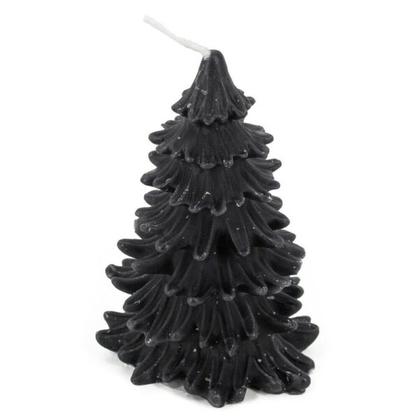 Kaars kerstboom rustiek - Zwart Kaars kerstboom rustiek - Zwart