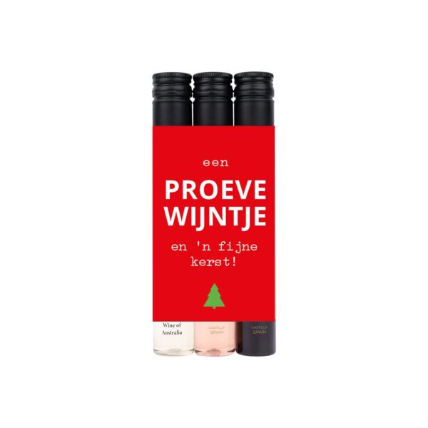 Wijn - Een proevewijntje en 'n fijne Kerst! - Rood, rosé en wit