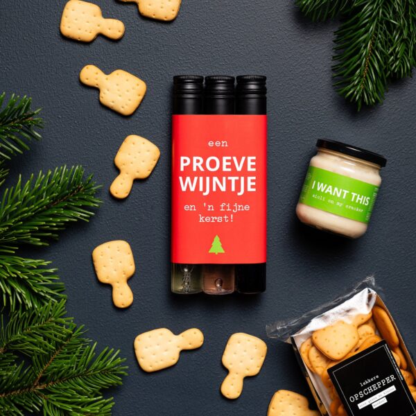 Wijn - Een proevewijntje en 'n fijne Kerst! - Rood, rosé en wit