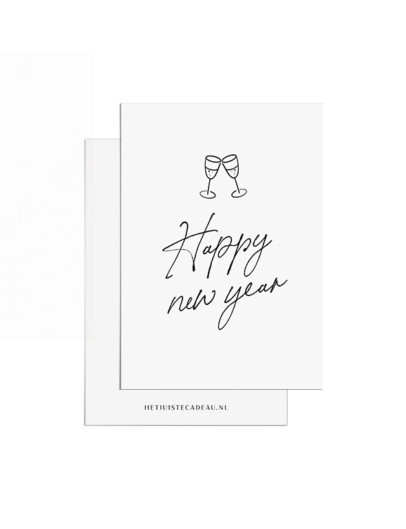 Gelukkig nieuwjaar cadeautje - Kaars & kandelaar