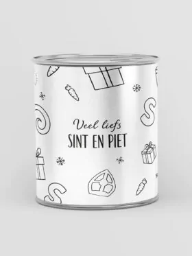 Blikje snoep - Veel liefs sint en piet