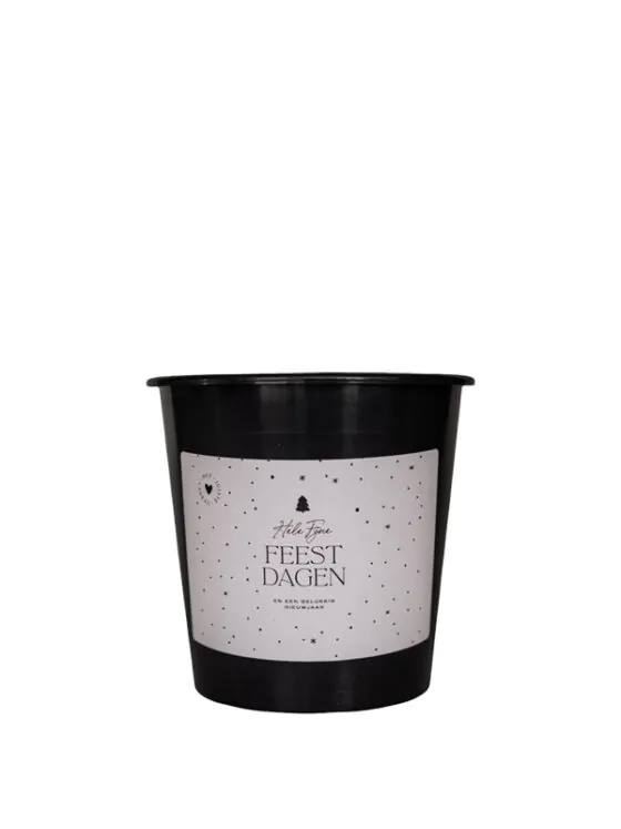emmer fijne feestdagen klein Cadeau emmer leeg - 3 Liter - Fijne feestdagen