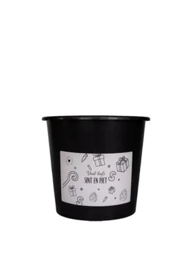 Cadeau emmer leeg - 3 Liter - Veel Liefs Sint en Piet