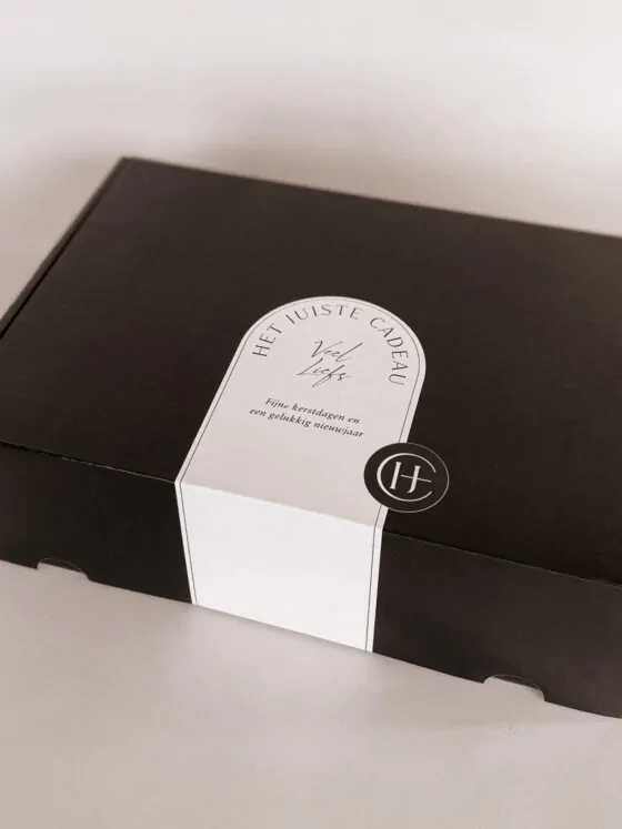 cadeaudoos groot zwart leeg