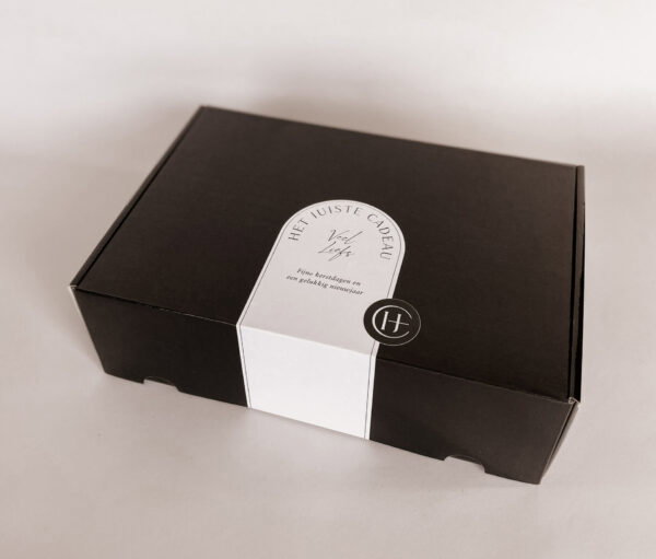 fijne kerstdagen grote doos zwart-2 cadeaudoos groot zwart leeg