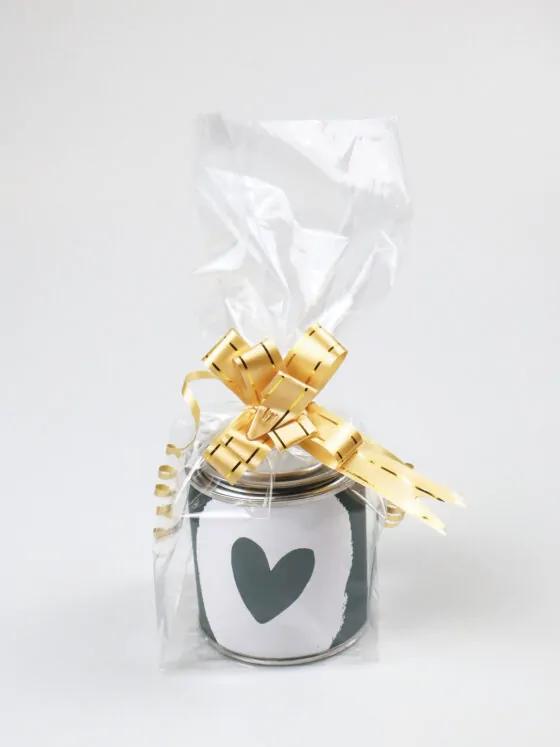 Blikje snoep cadeau - Groot hart & Iets lekkers voor jou