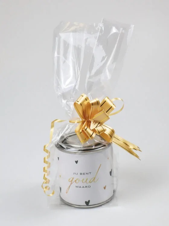 Blikje snoep cadeau - Jij bent goud waard