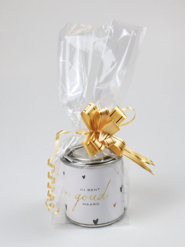 Blikje snoep cadeau - Jij bent goud waard