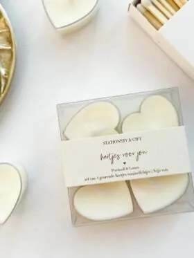 waxinehartjes waxine lichtjes creme