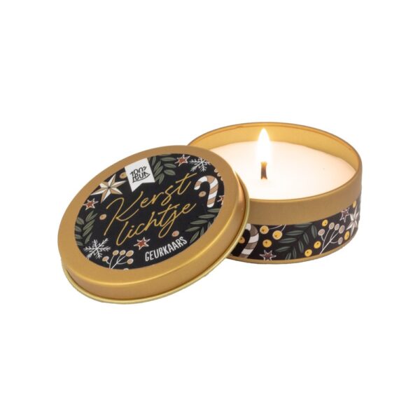 Geurkaars in een blikje - Kerstlichtje