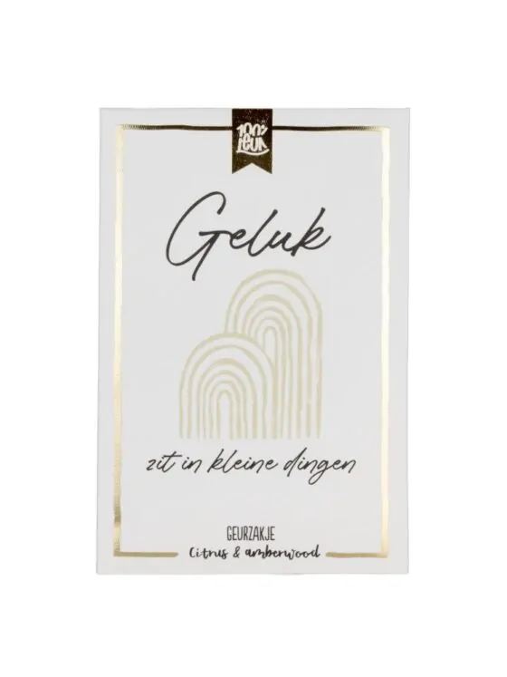 Geurzakje-geluk-100procentleuk Geurzakje - Geluk zit in kleine dingen