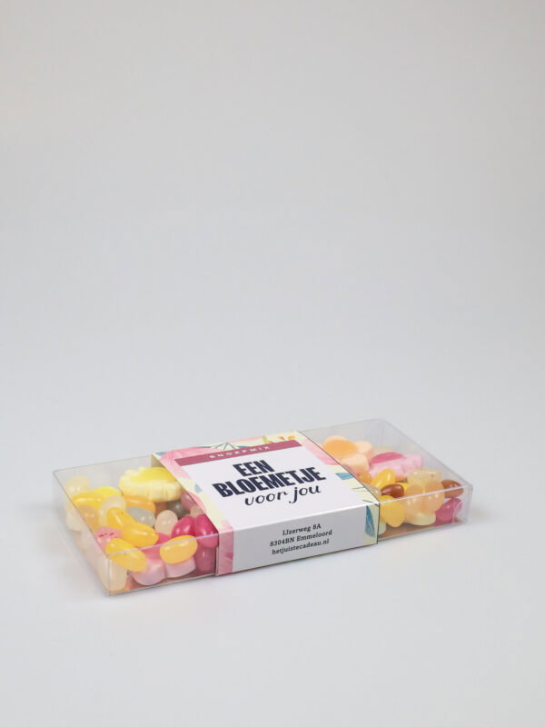Snoep blister met bloemetjes - Een bloemetje voor jou