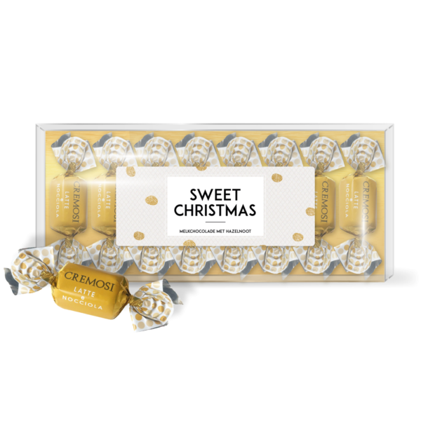 Chocolaatjes in een blister - Sweet Christmas - Melkchocolade hazelnoot