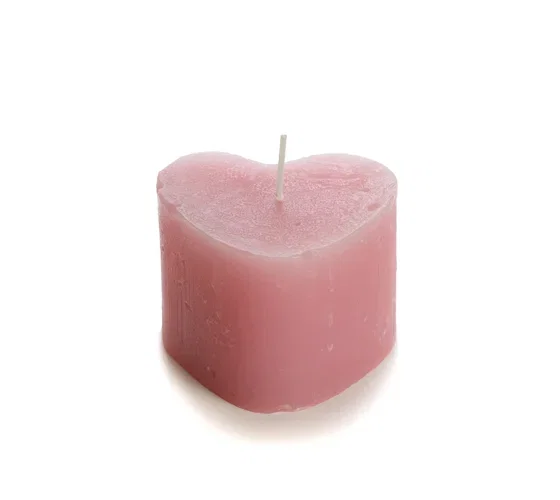 Hartvormige kaars - pink