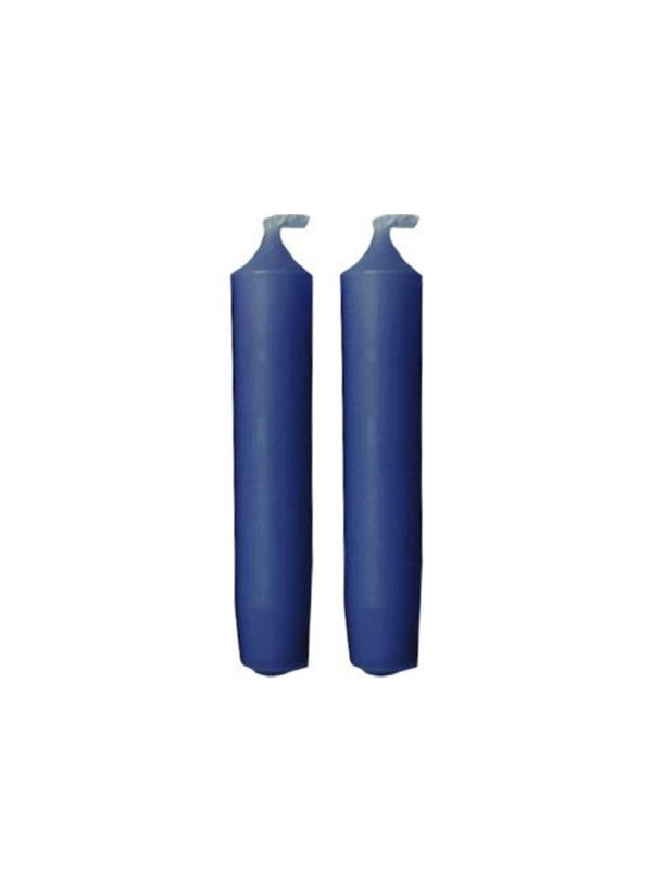 Rustik lys whale blue 2 stuks Rustik Lys kleine dinerkaarsen - 2 Stuks - Blauw ( Whale Blue)