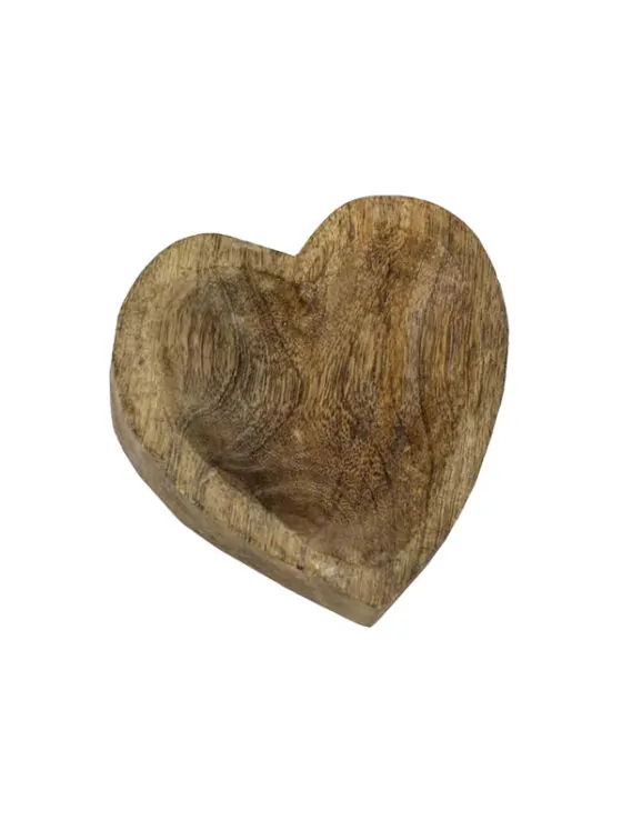 Schaaltje hout - Hartvormig