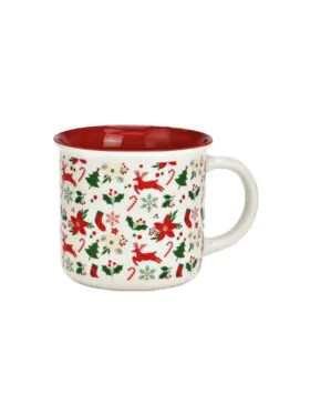 Mok - Kerst decor rood