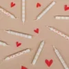 patroon kaars roze hartjes