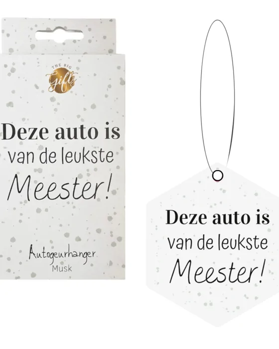 Autogeurhanger - Deze auto is van de leukste meester