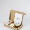 Brievenbus Cadeau een lichtpuntje voor jou - Geurkaars, lucifers & pin hartje