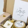 Brievenbus Cadeau een lichtpuntje voor jou - Geurkaars, lucifers & pin hartje