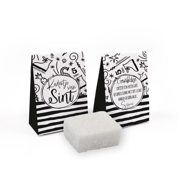 Amberblokje in een cadeaudoosje - Kadootje van sint
