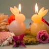 Kaars Paashaas – Sfeervolle lentedecoratie in de kleur Blush