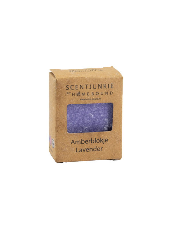 Amberblokje lavendel – Langdurige geur - Paars