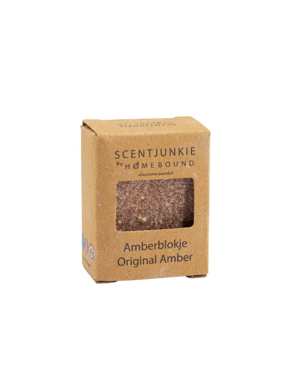 Amberblokje originele geur - Bruin