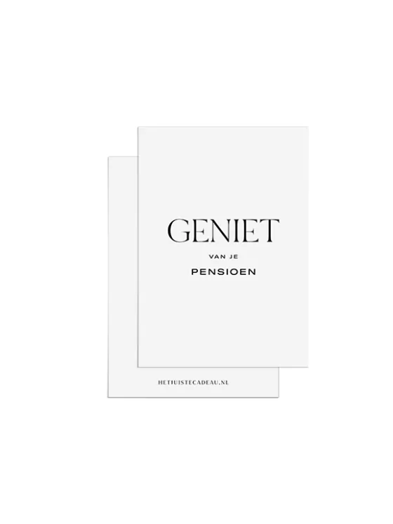 Minikaartje - Geniet van je Pensioen
